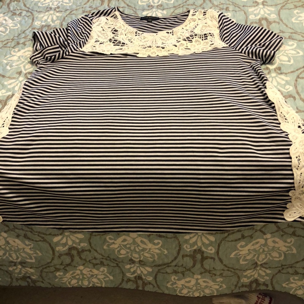 Short sleeve striped tee